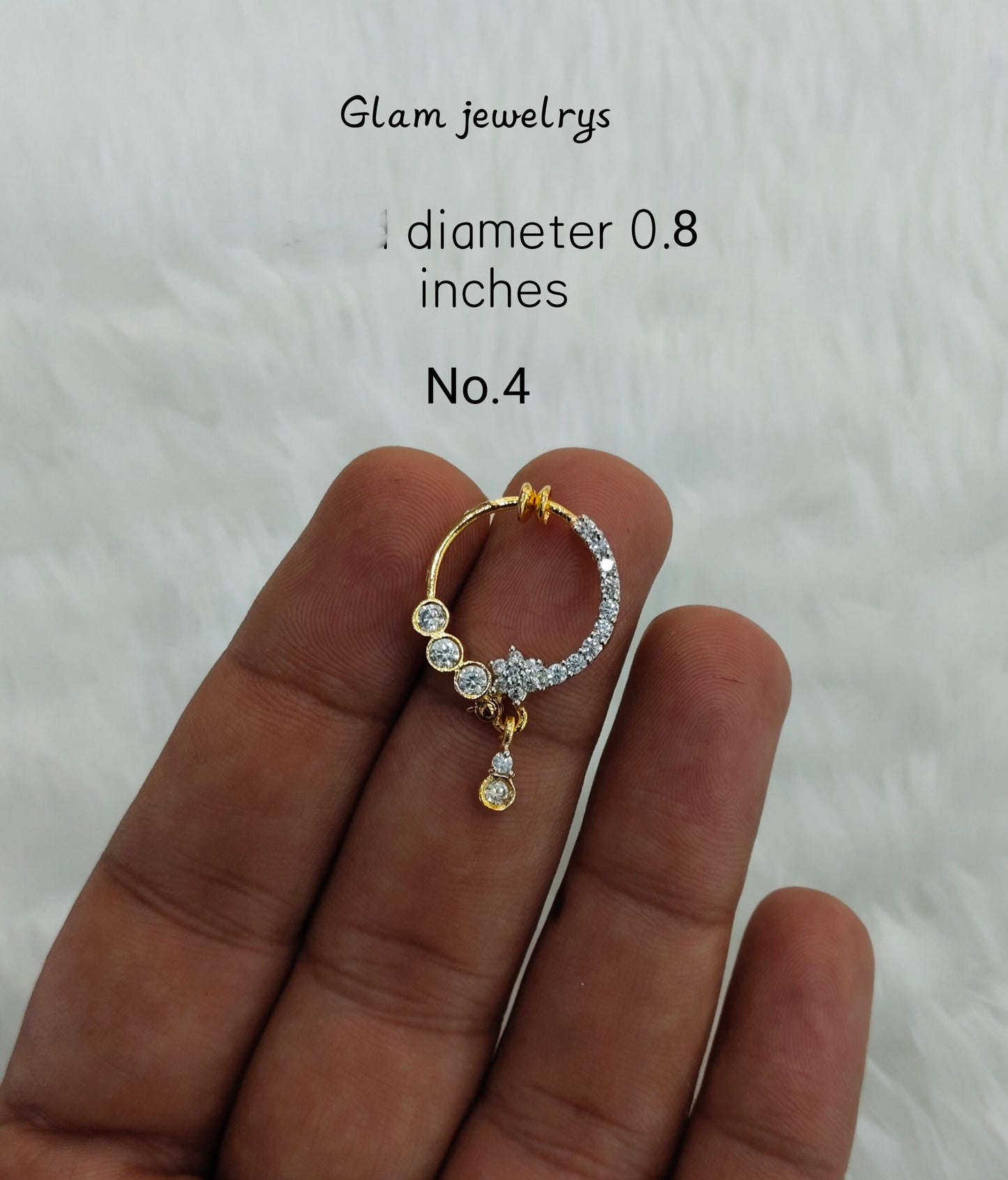 Clip On Nose Pins Indian Rings
