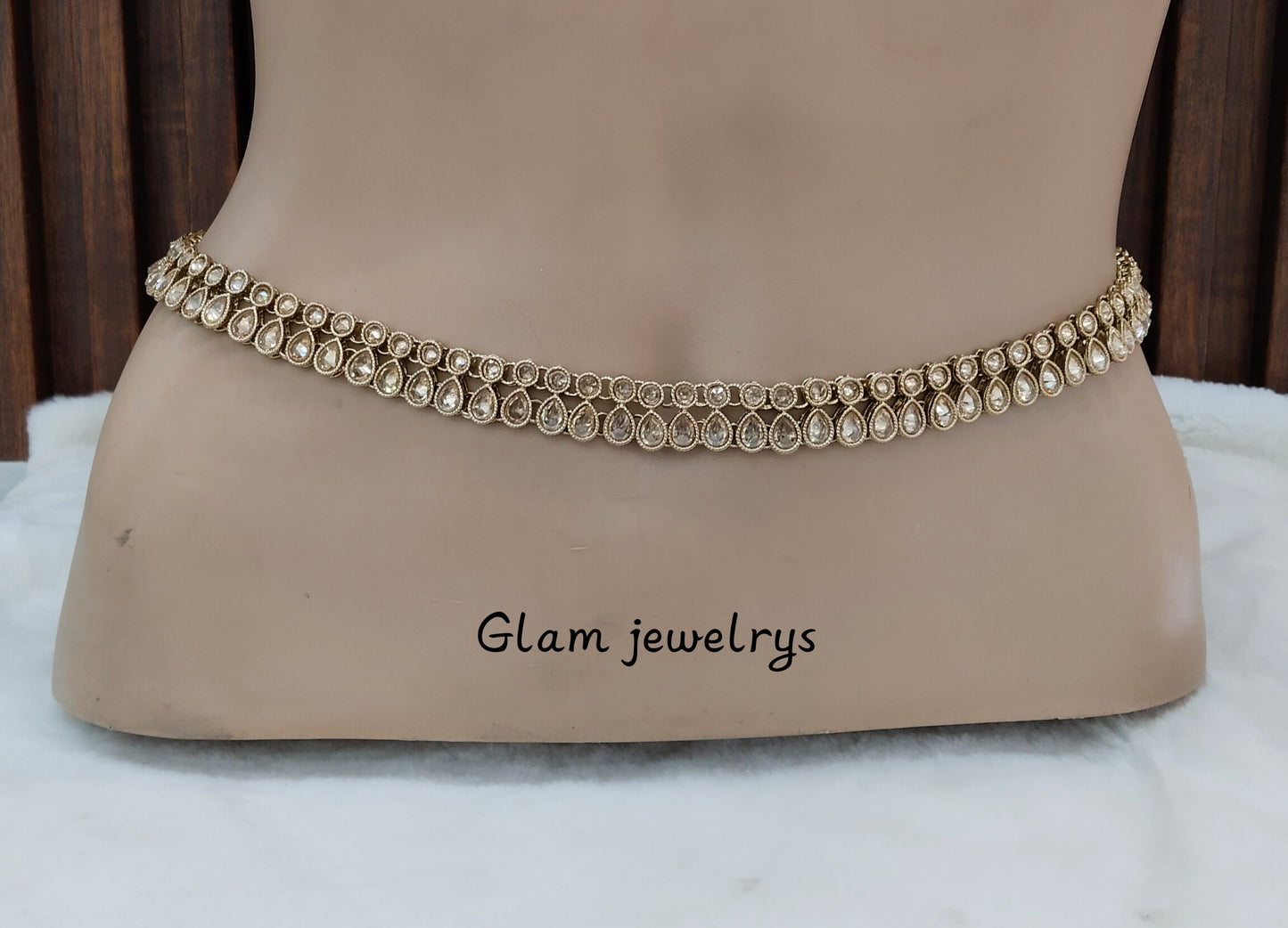 Antique Gold indian Belly Chain kamarbelt Saree Chain