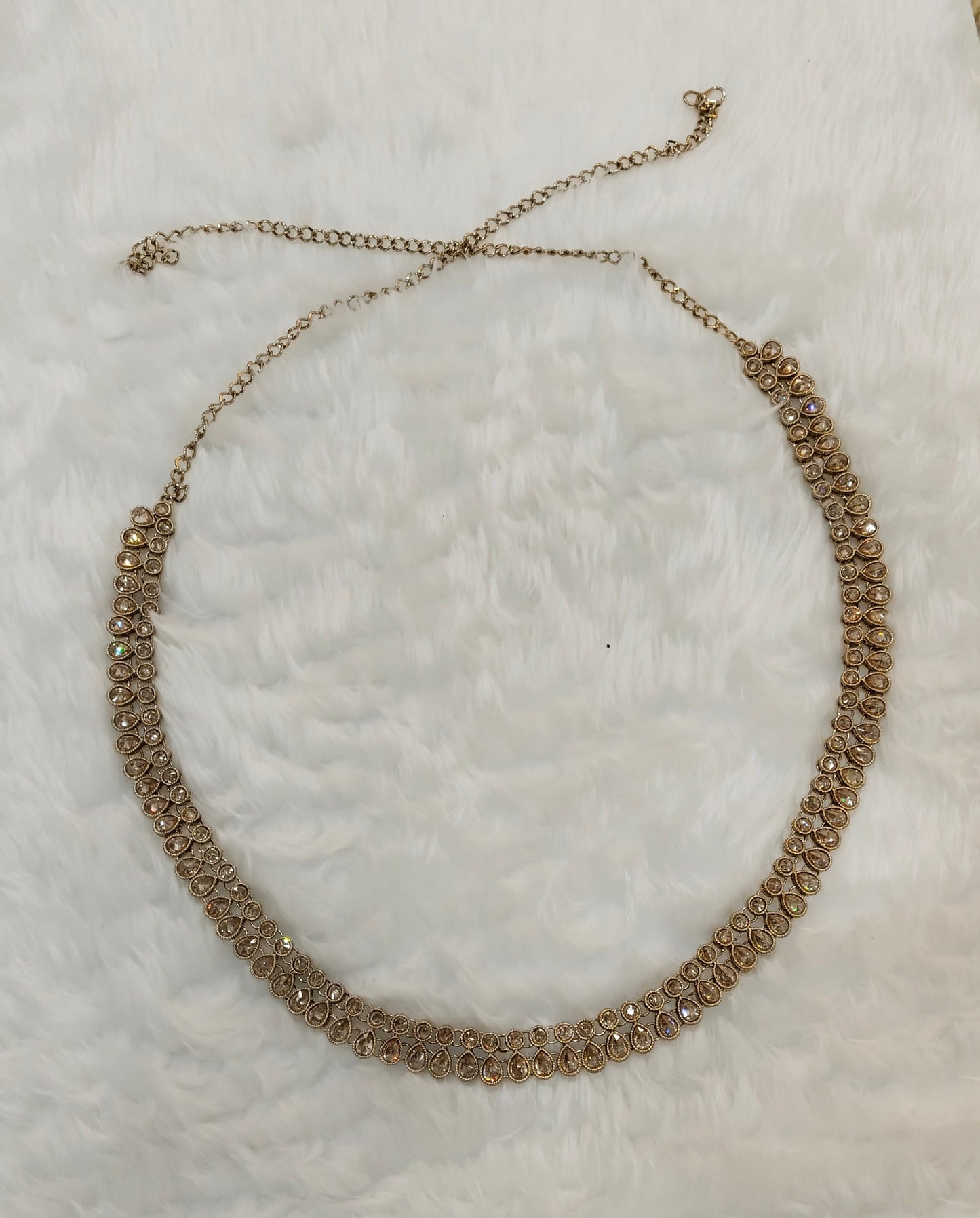 Antique Gold indian Belly Chain kamarbelt Saree Chain
