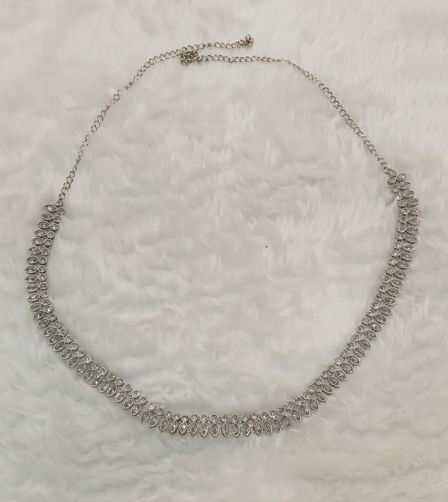 Silver White Indian Belly Chain kamarbelt Saree Chain