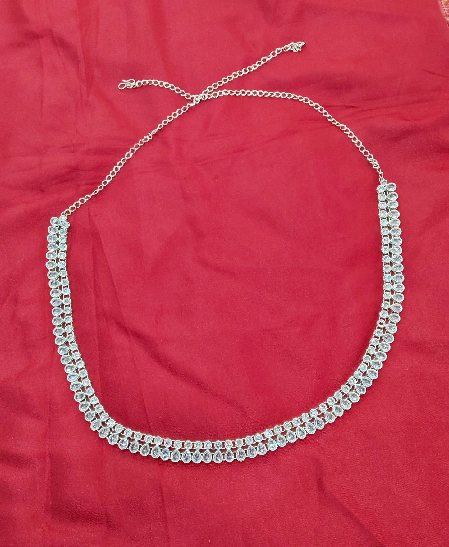 Silver Indian Belly Chain kamarbelt Saree Chain