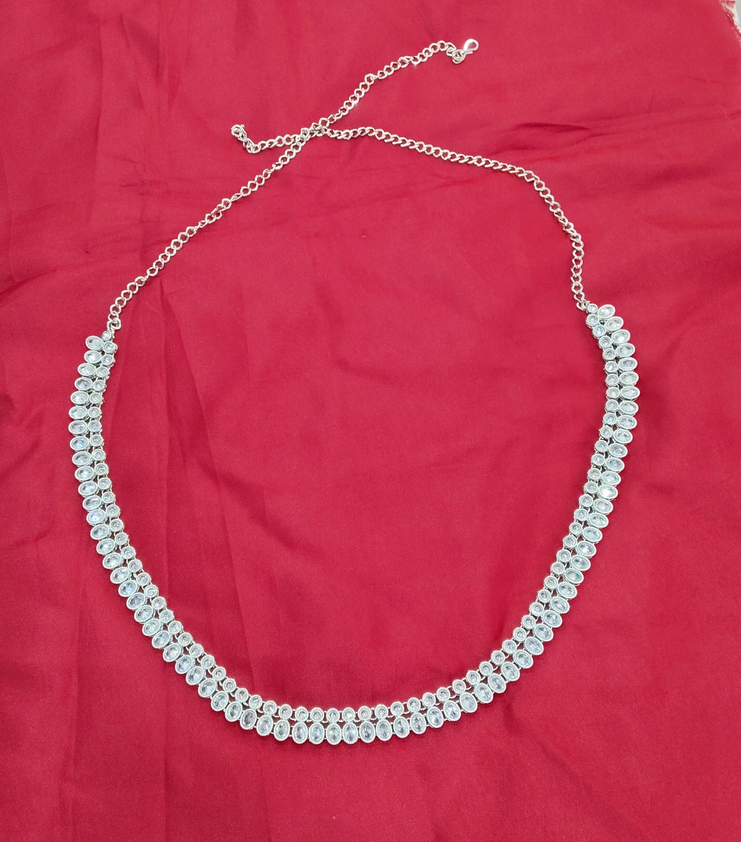 Silver Indian Belly Chain kamarbelt Saree Chain