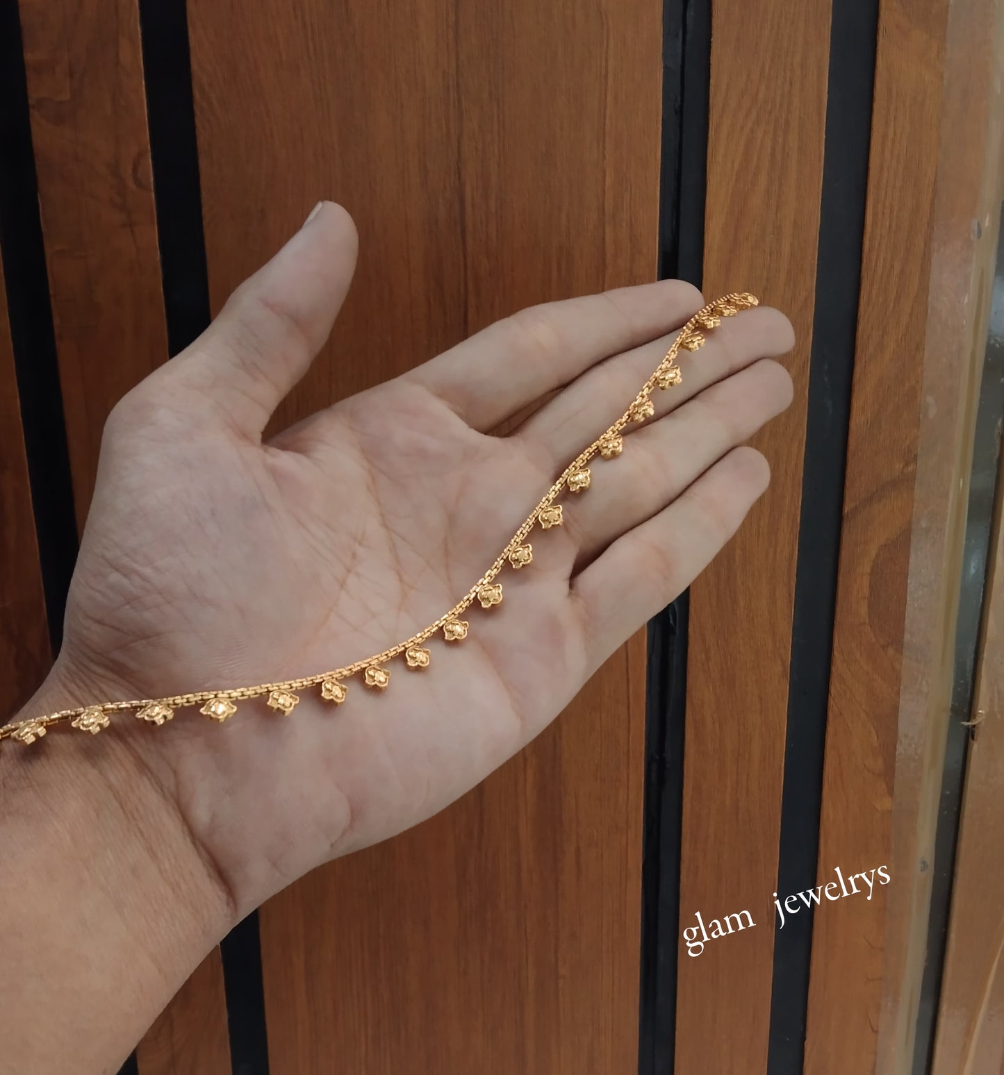 Gold Anklets Jhanjar Payal Indian Jewellery Set