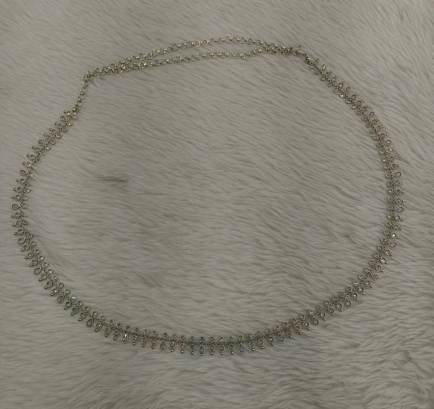 Silver Indian Belly Chain kamarbelt Saree Chain