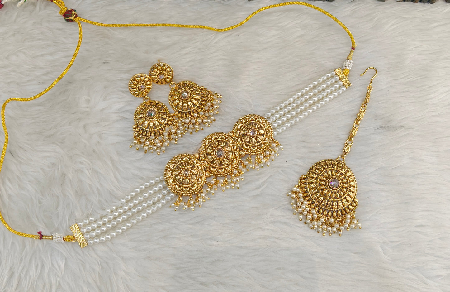 Gold Polki Kundan choker set/ Gold choker Kripa set