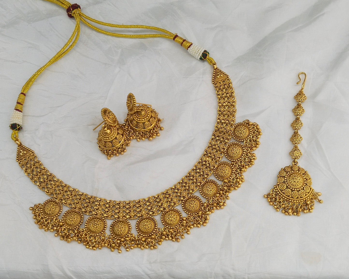 Gold Polki Necklace Jewellery Lucy Set