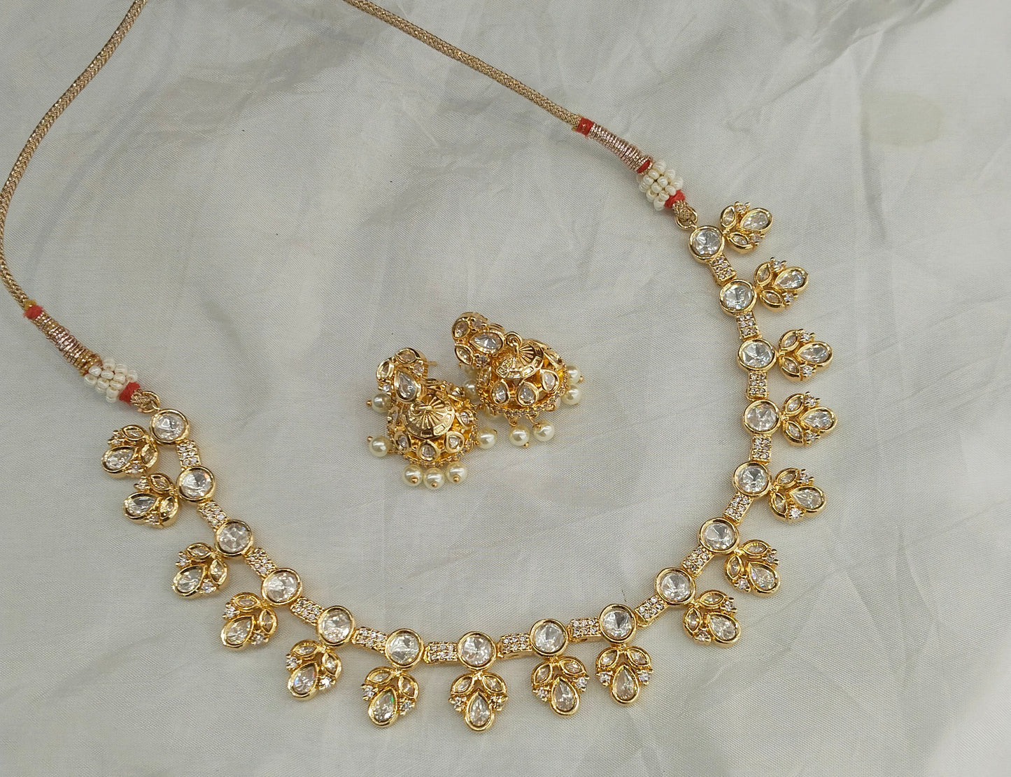 Gold polki Kundan Necklace set/ Gold Necklace Juno sets