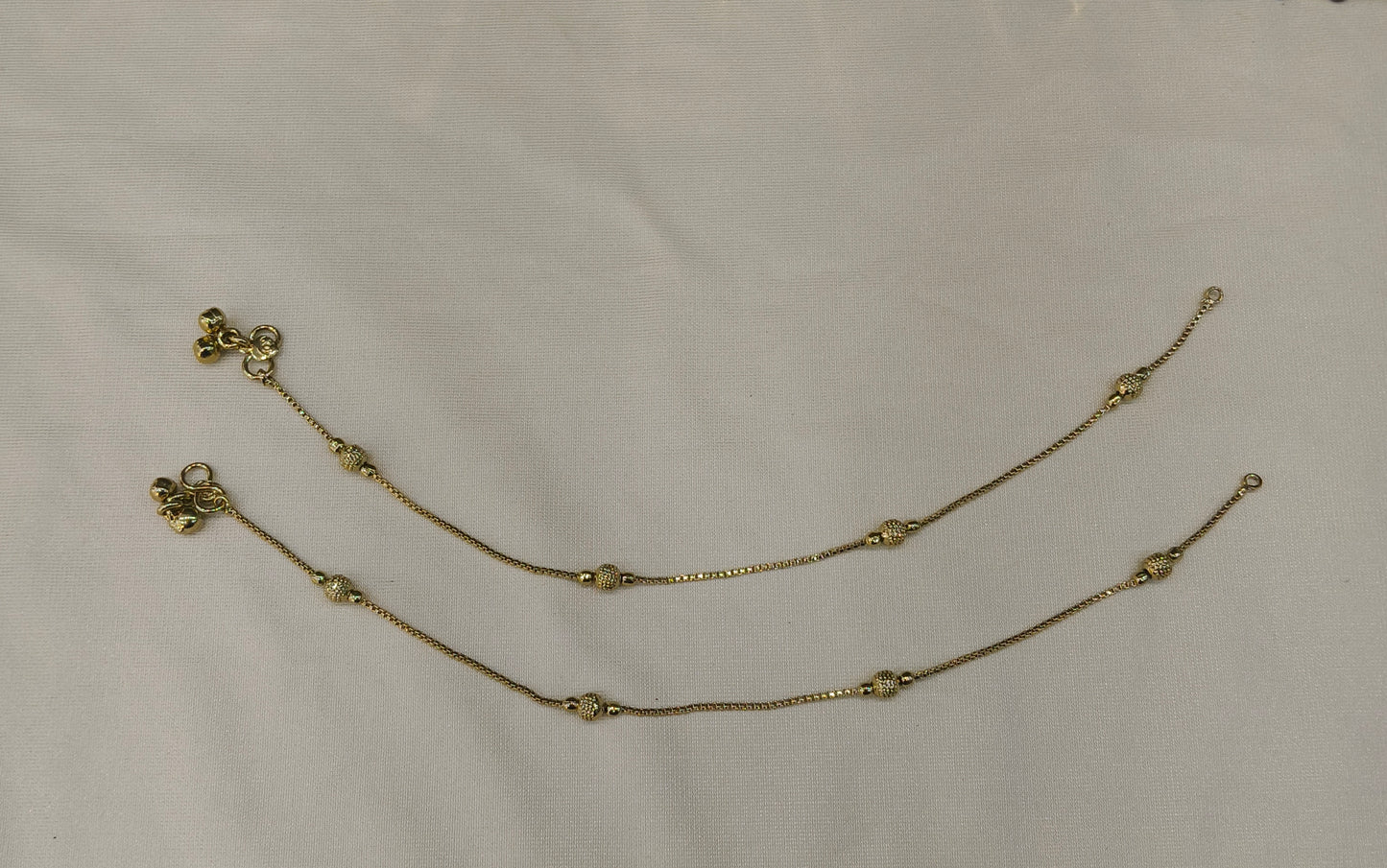Antique Gold Anklets Jhanjar Payal Heer Indian Jewellery