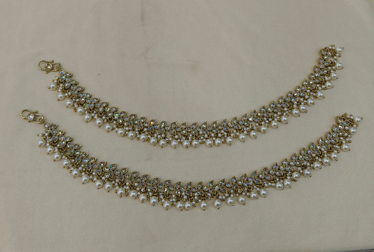 Antique Gold Anklets Jhanjar Payal Heer Indian Jewellery