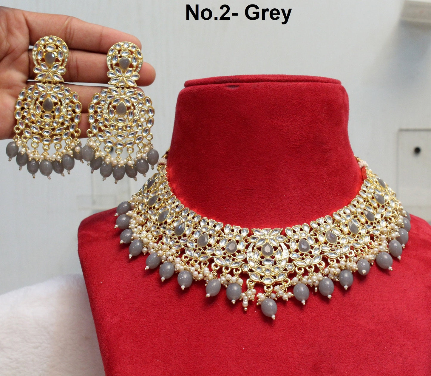 Indian Jewellery Gold Kundan Necklace Set/ Bridal Bollywood Wedding Jewelry Set/Women Necklace Kundan Set/ Indian jewellery