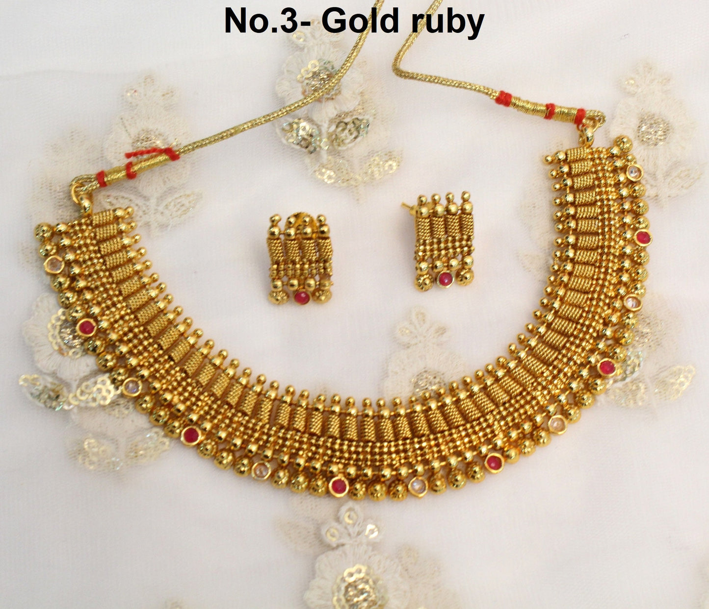 Necklace set indian Jewelry Jewellery Necklace Set/ Gold Necklace set South Indian bridal bollywood Jewelry