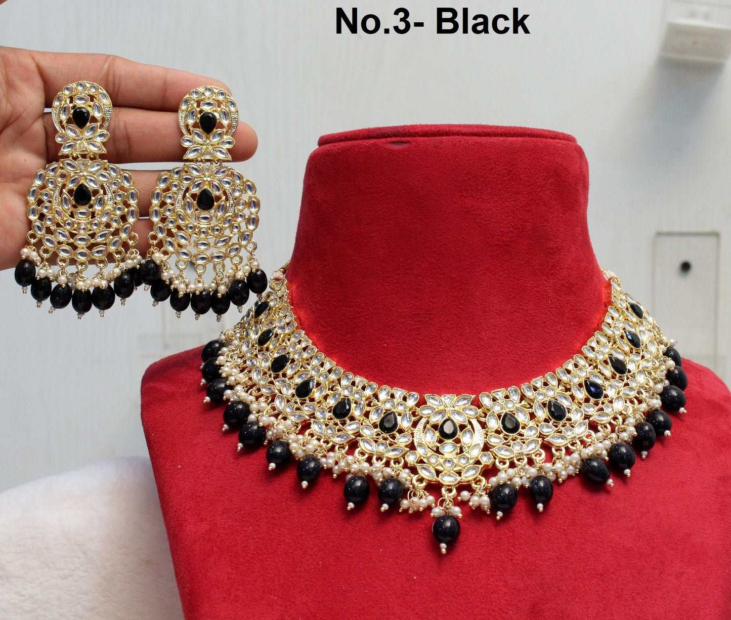Indian Jewellery Gold Kundan Necklace Set/ Bridal Bollywood Wedding Jewelry Set/Women Necklace Kundan Set/ Indian jewellery