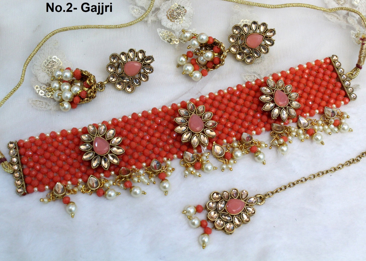 Indian Jewellery Kundan choker set Necklace Set/Bollywood dark gold, pastel green, gajjri, maroon choker Necklace Jewellery Set
