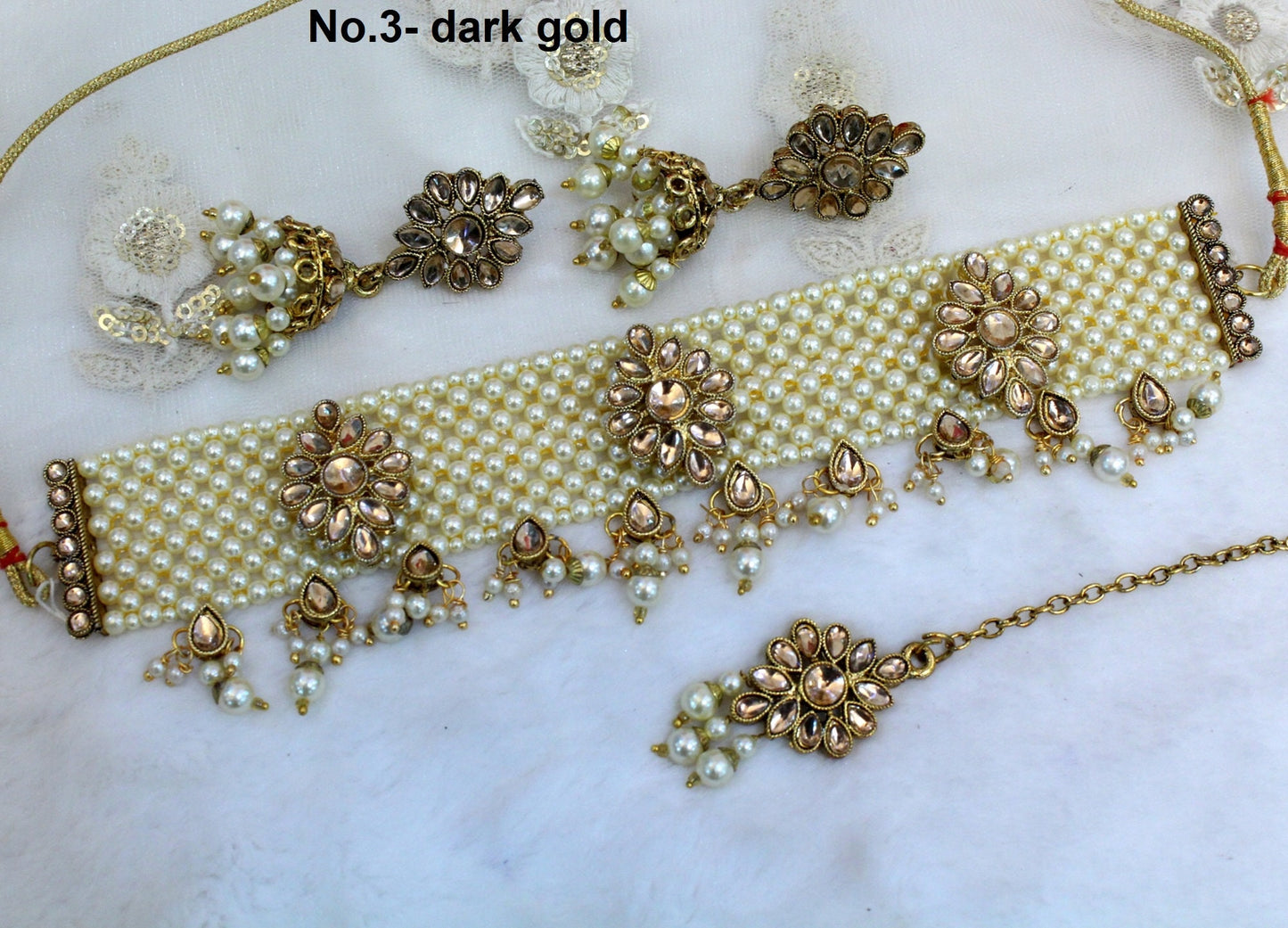 Indian Jewellery Kundan choker set Necklace Set/Bollywood dark gold, pastel green, gajjri, maroon choker Necklace Jewellery Set