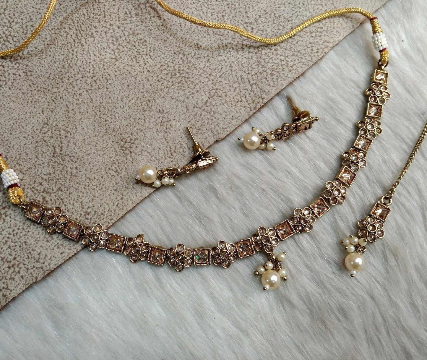 Maroon Necklace Set/ Necklace Set Jewellery set /Indian Antique necklace set/Bridesmaid trenton Jewellery/Indian jewellery Set/Silver,green set