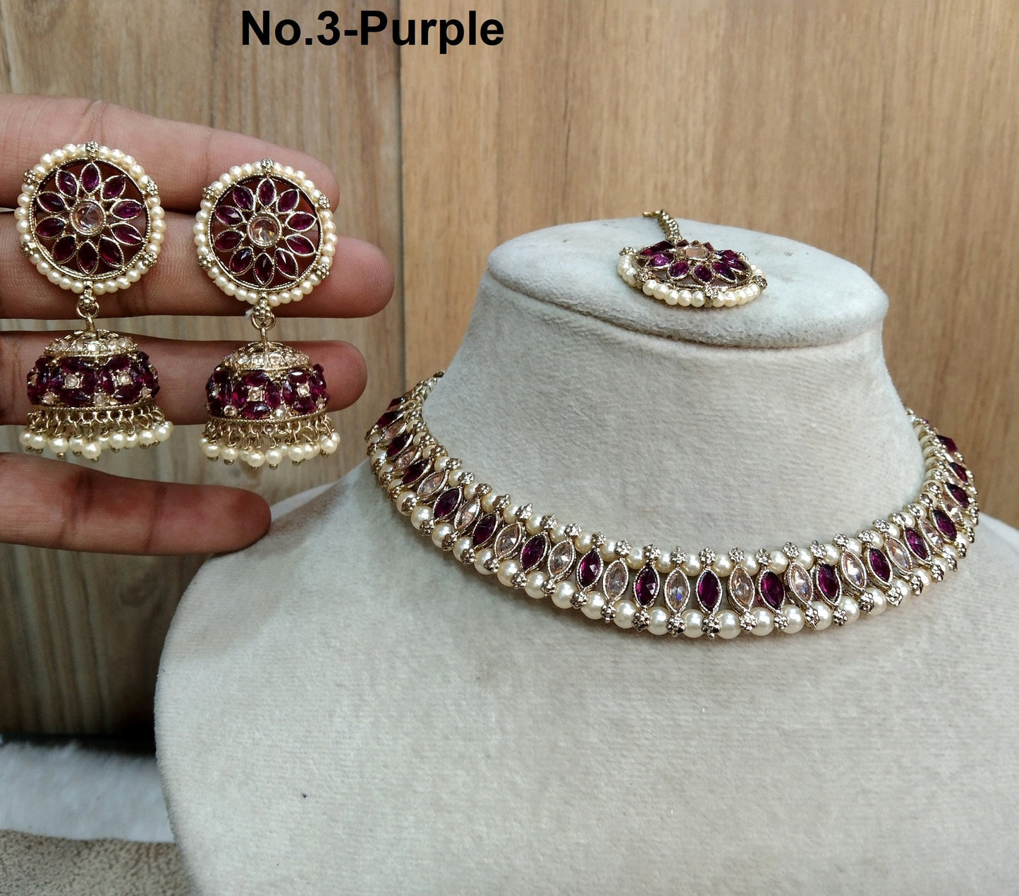 Indian Jewellery/Dark gold necklace Set/Bollywood Gold Indian Jewellery Set /jewellery sitara sets