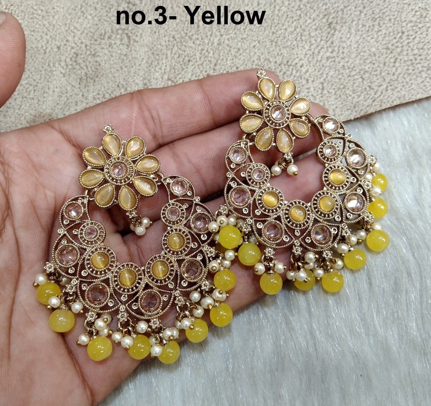 Indian Jewellery/Chandbali Indian Earrings/Indian dark gold , Pink, green , maroon, yellow Bridal Earrings Set nakul Jewellery