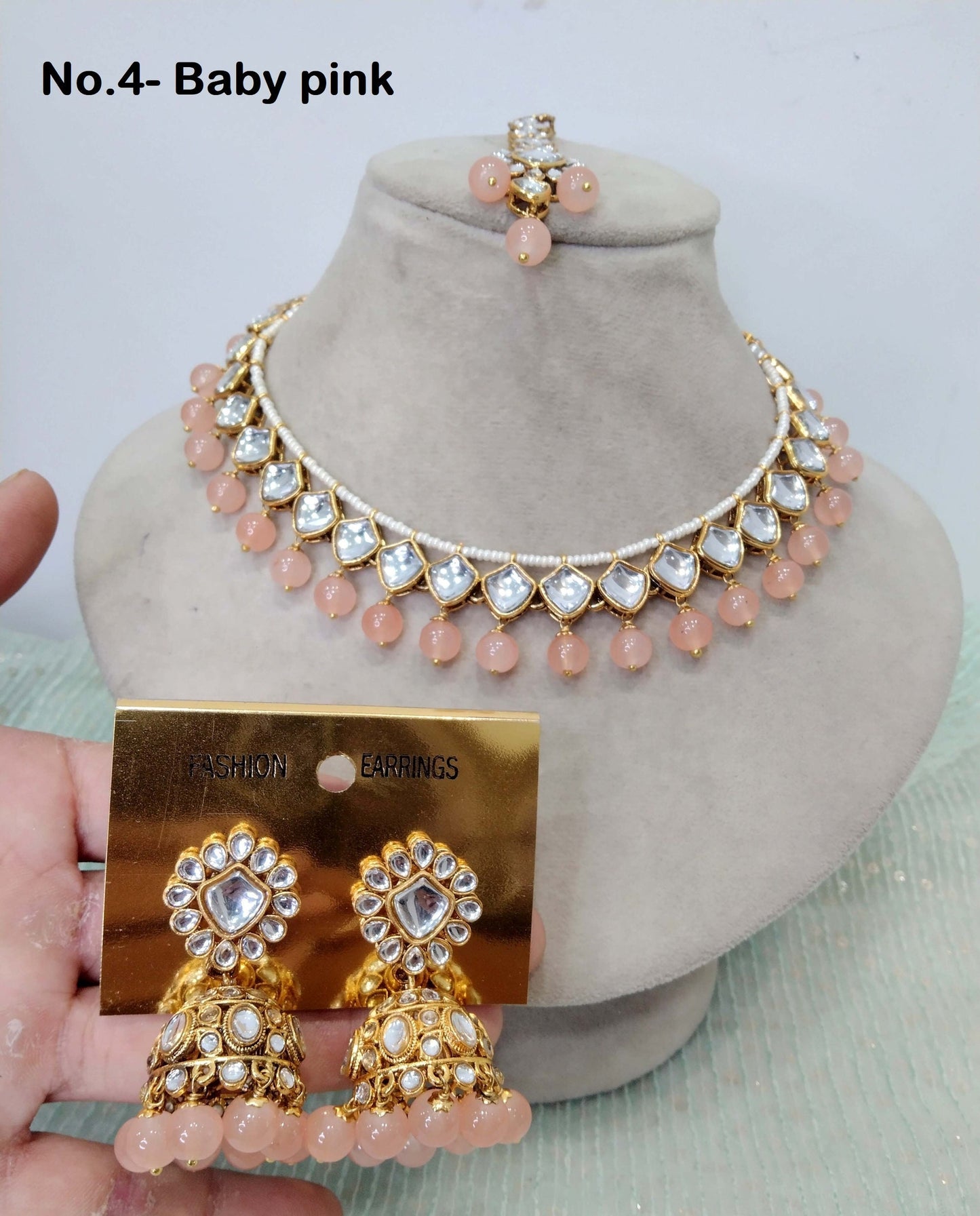 Indian  Jewellery , Kundan necklace Set Indian Wedding Bridal Ethnic Bridal Necklace,bridesmaid shakira set,Punjabi set