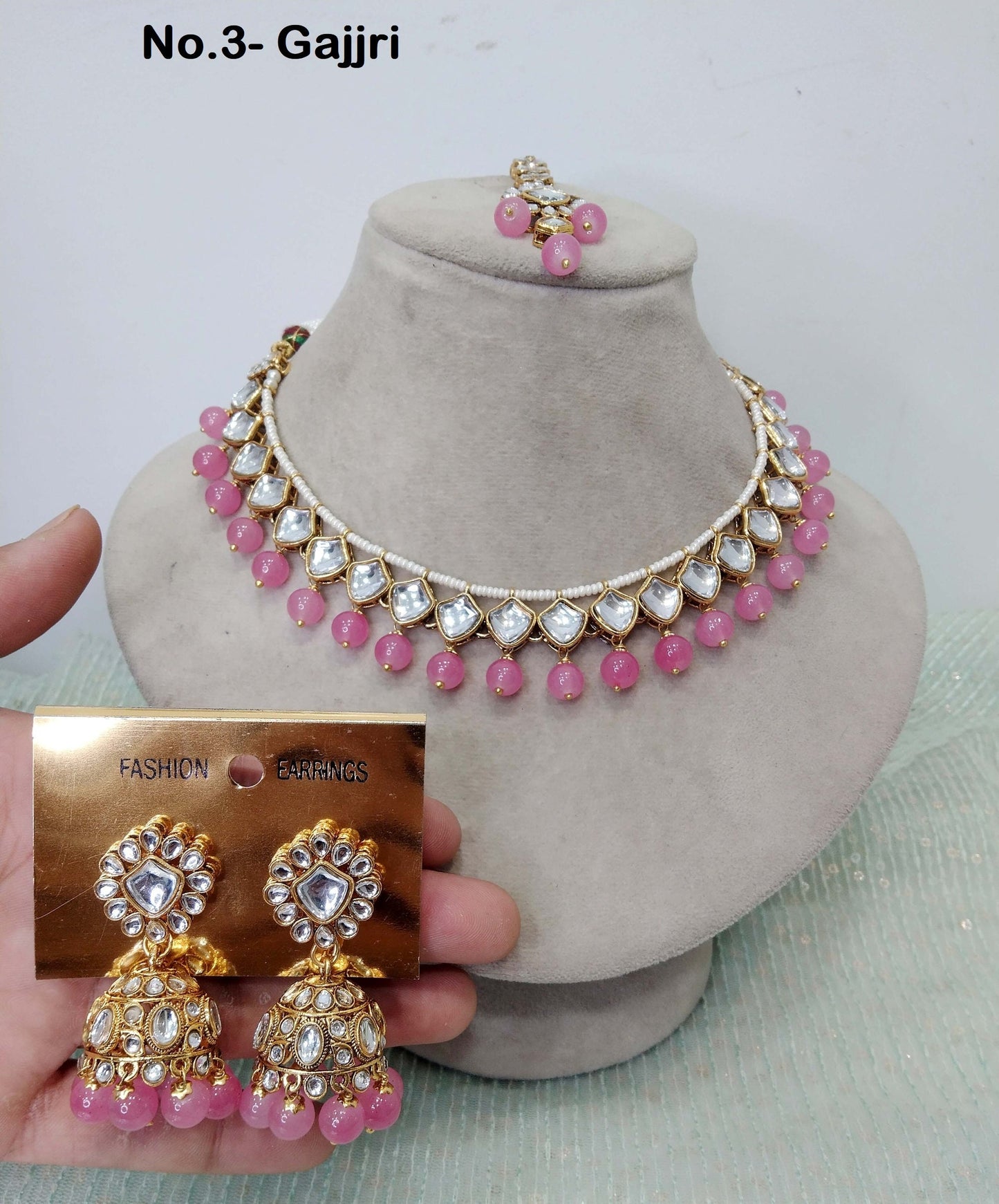 Indian  Jewellery , Kundan necklace Set Indian Wedding Bridal Ethnic Bridal Necklace,bridesmaid shakira set,Punjabi set