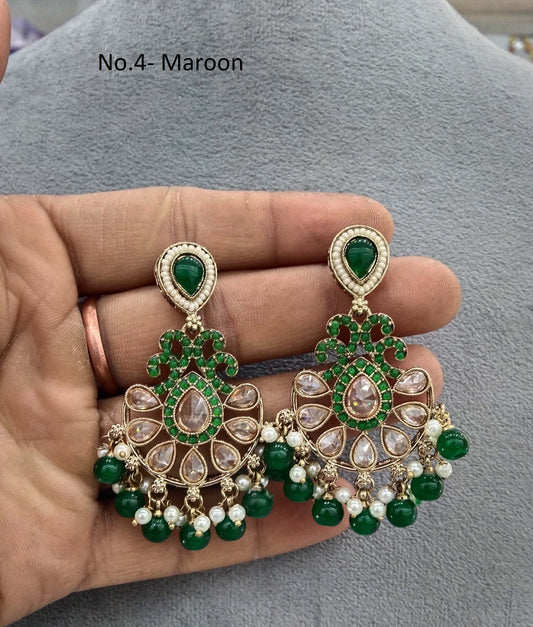 Indian Earrings Jewellery/ Earrings/ bollywood Earrings veni Set