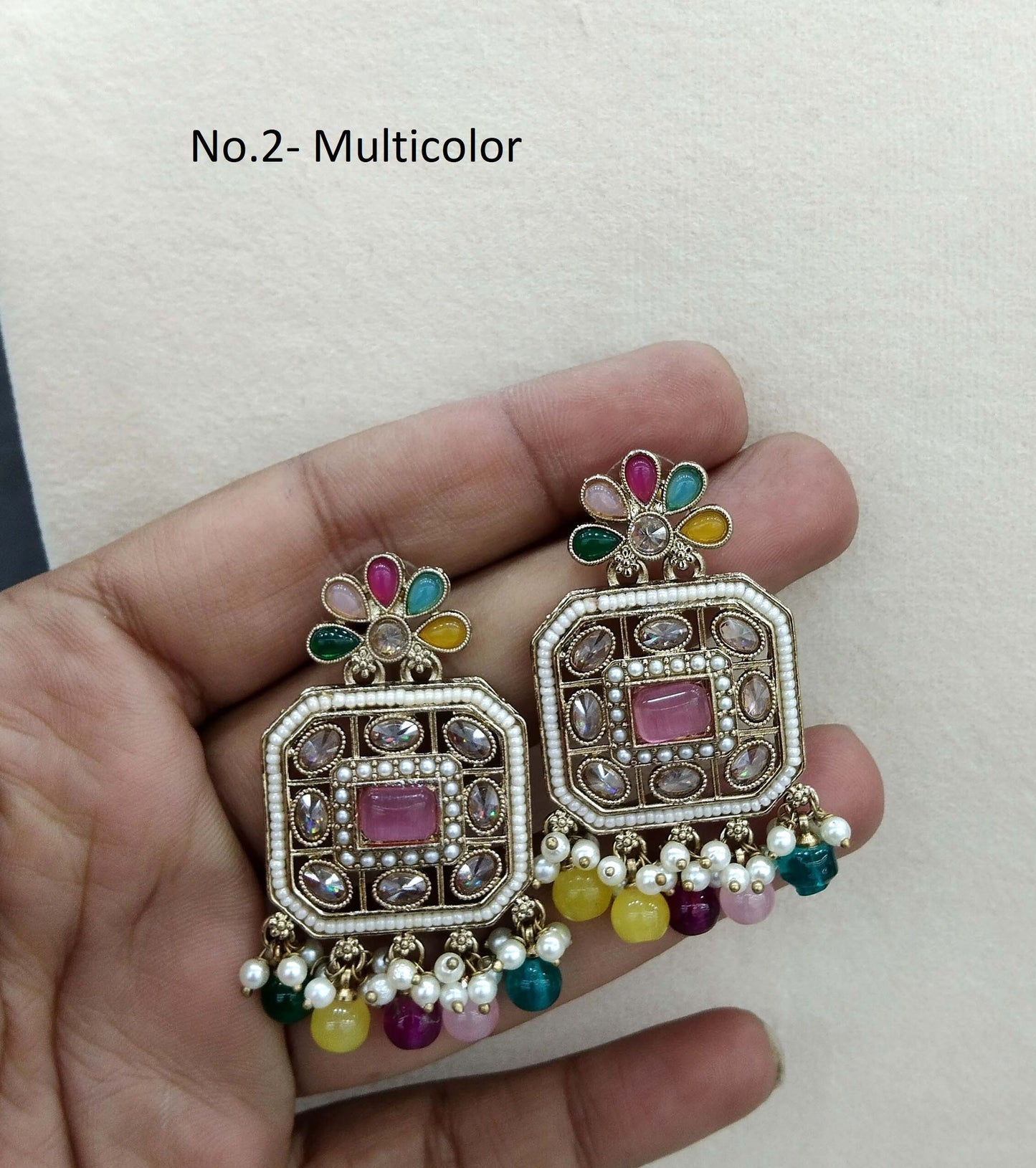 Indian Earrings Jewellery/ Earrings/ bollywood Earrings chirag Set