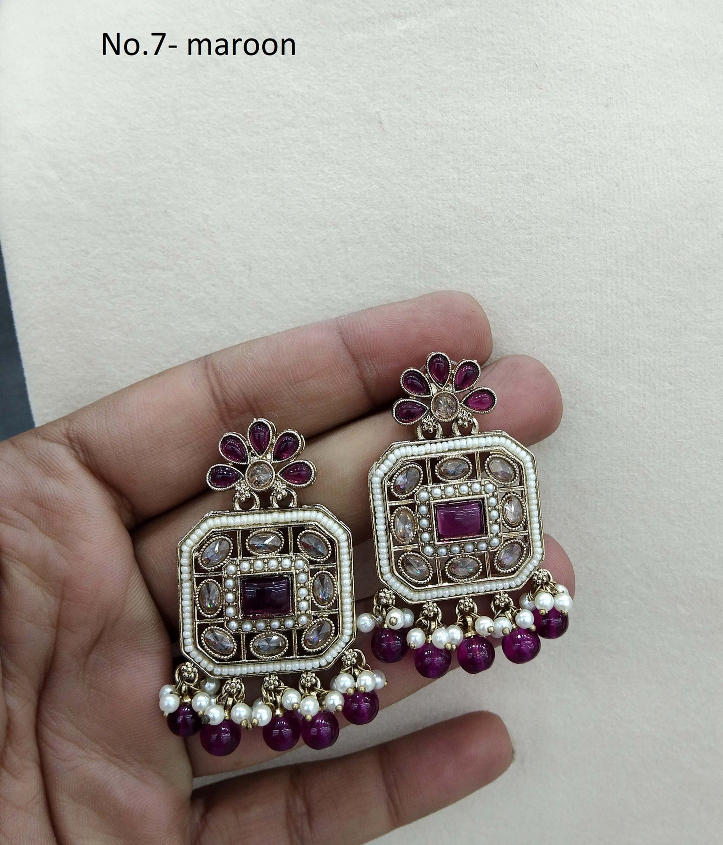 Indian Earrings Jewellery/ Earrings/ bollywood Earrings chirag Set