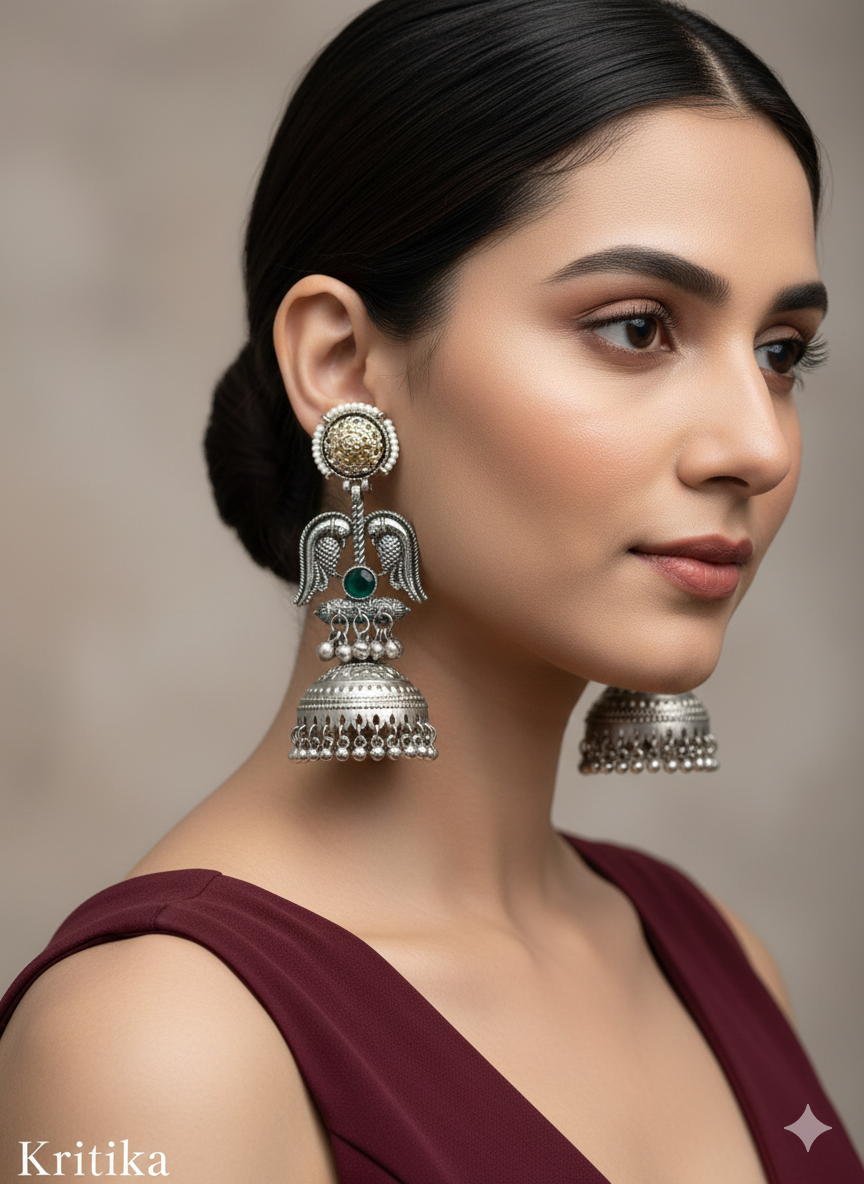 Brass Jhumka Bollywood  Kritika Earrings