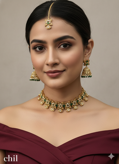 Choker Set / India polki  choker Jewellery set/Indian levit choker set