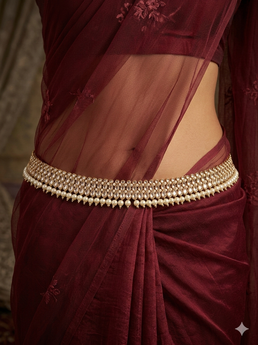 Antique Gold indian Belly Chain kamarbelt Saree Chain