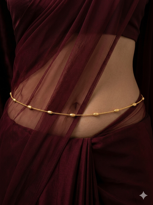 Gold Indian Belly Chain kamarbelt Saree Chain