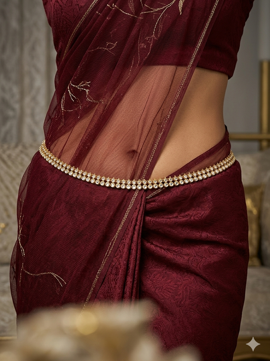 Antique Belly chain indian kamarbelt Myra saree chain