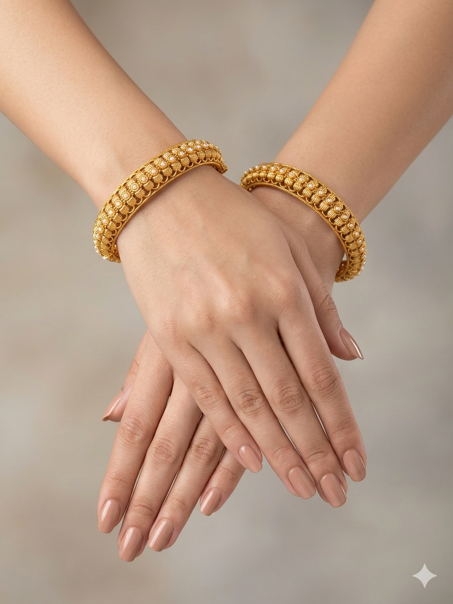 Indian bangles Traditional bollywood jewelry Piyali Gold bangles