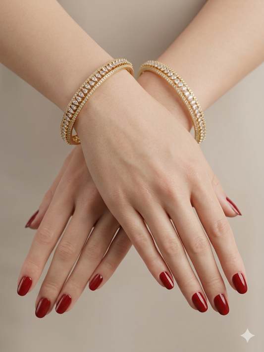 Indian bangles Traditional bollywood jewelry Antique CZ Stone Belle bangles
