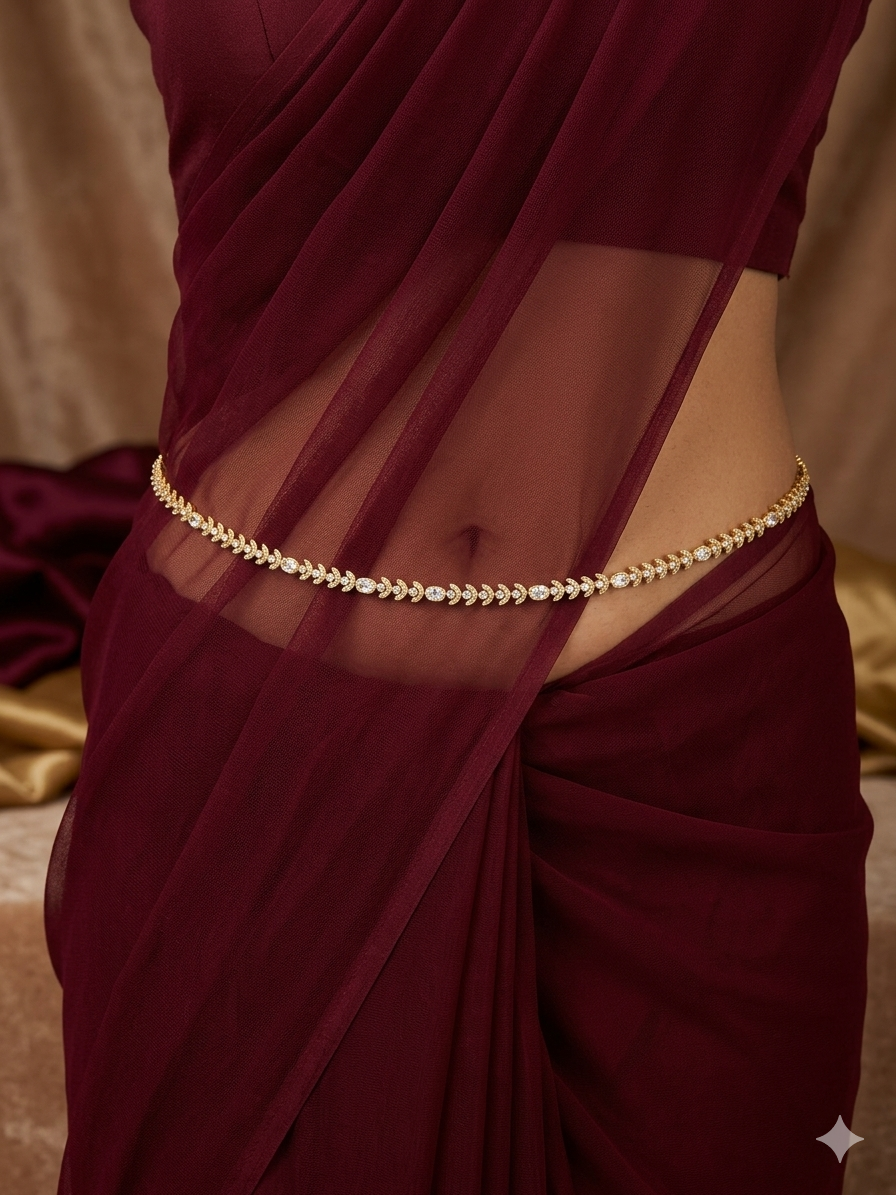 Antique Belly chain indian kamarbelt Punam saree chain