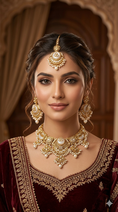 White Kundan necklace Set/ kundan Indian jewellery kundan Sugam sets