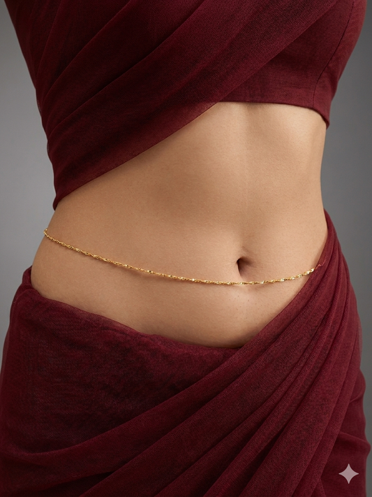 Gold Belly chain indian kamarbelt Alison saree chain