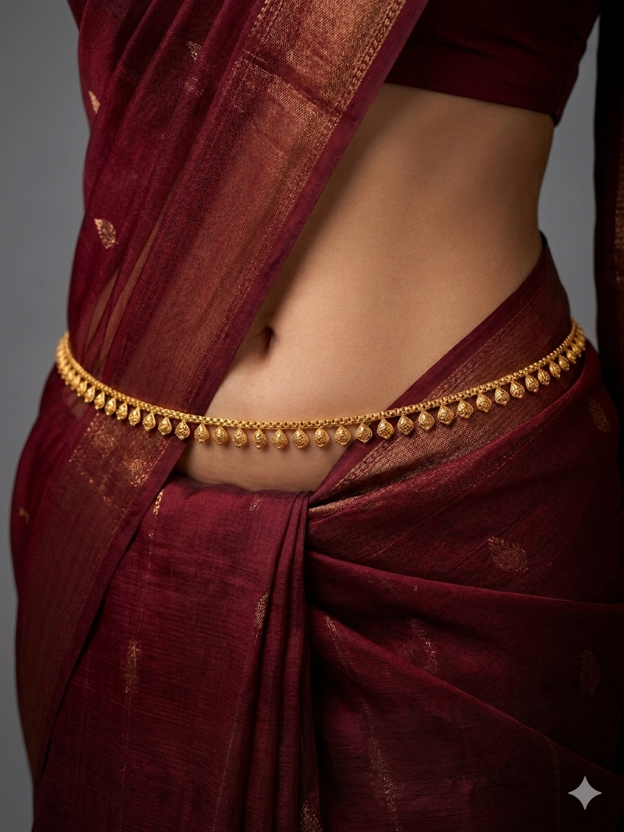 Gold Belly chain indian kamarbelt Alison saree chain