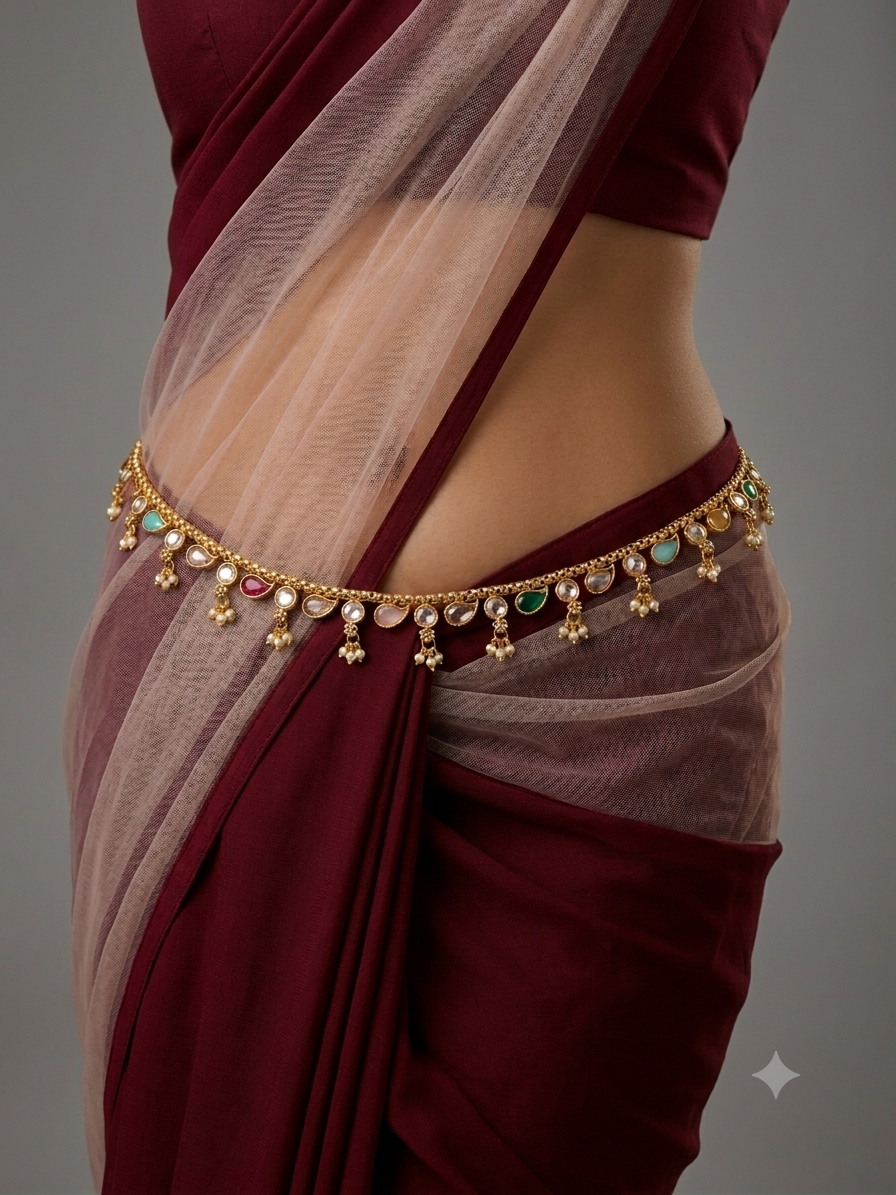 Gold Belly chain indian kamarbelt Marco saree chain