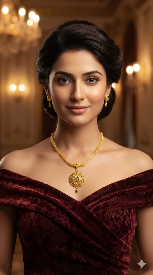 Gold Forming Jewellery Sohi Necklace Set
