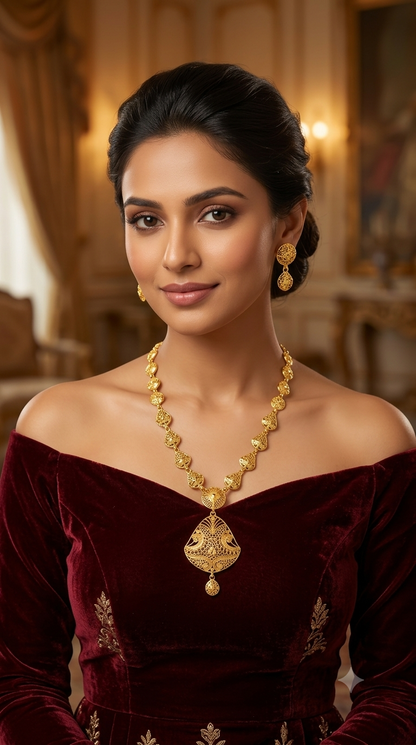Gold Forming Jewellery Teresa Necklace Set
