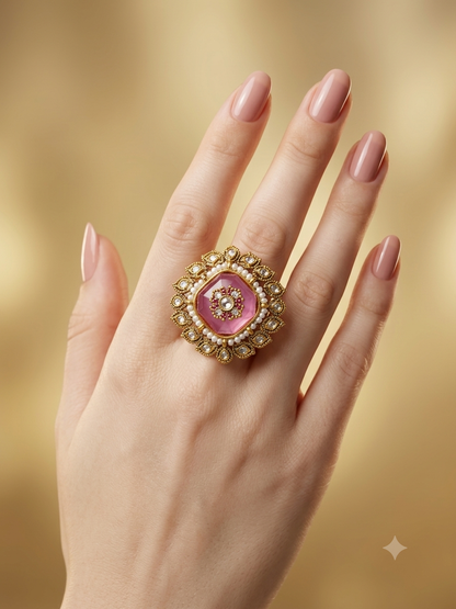 Kundan Adjustable  Finger Rings