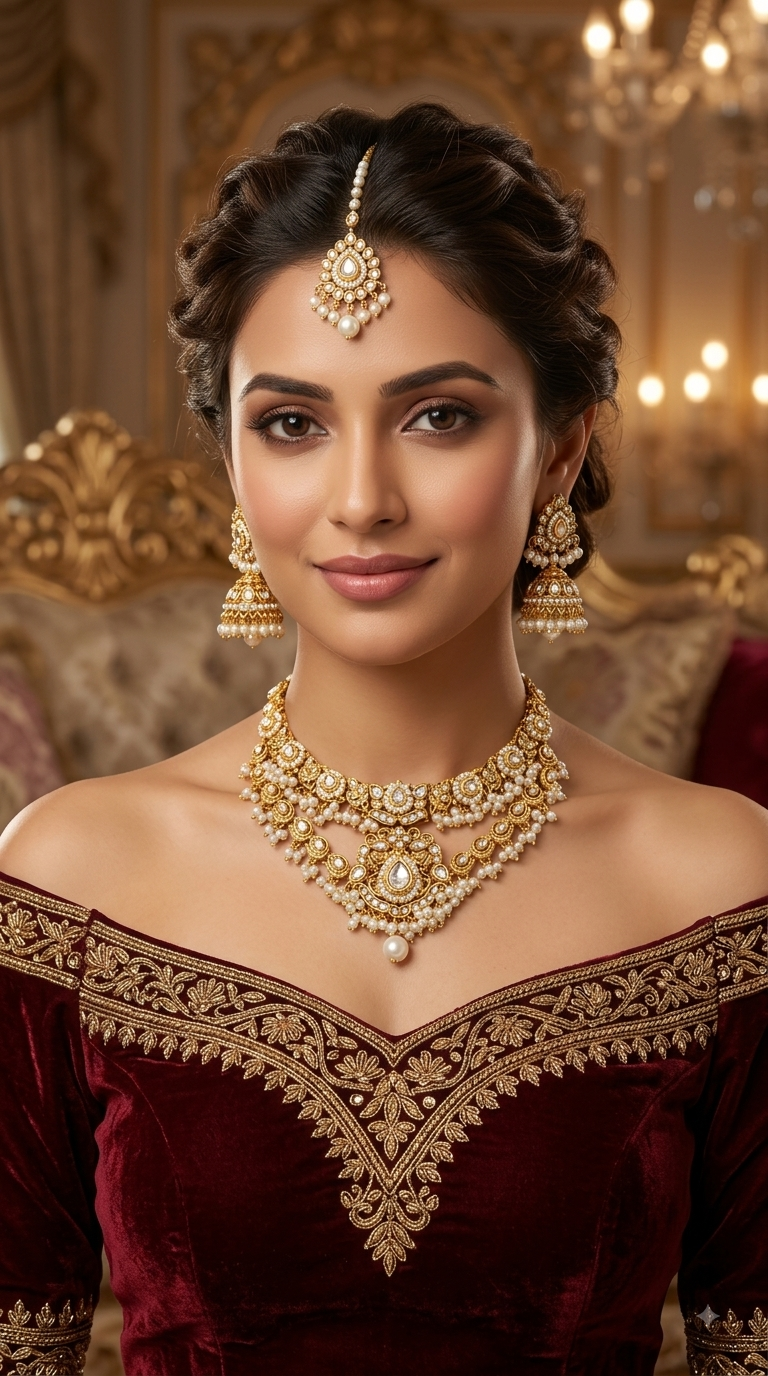 White Kundan necklace Set/ kundan Indian jewellery kundan Dony sets