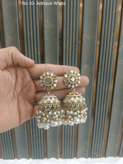 Antique Gold Bollywood Rin Indian Earrings