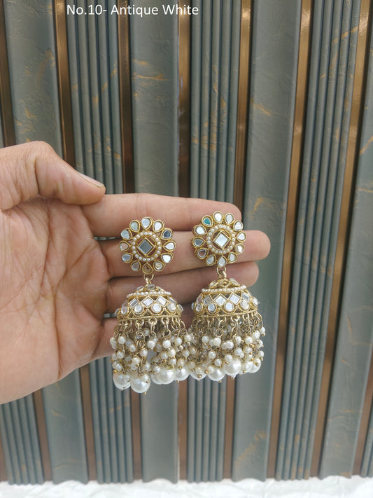 Antique Gold Bollywood Rin Indian Earrings