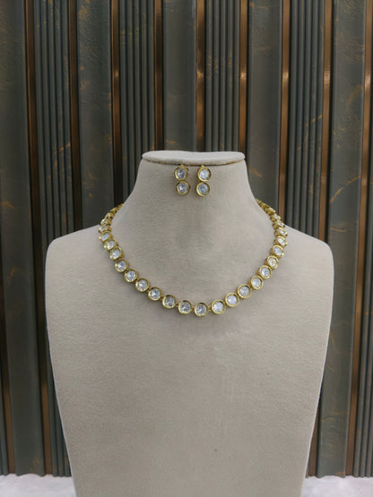 Antique Kundan Necklace Indian Jewelry Eiko Set