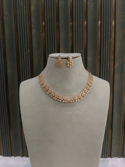 Antique Kundan Necklace Indian Jewelry Pumi Set