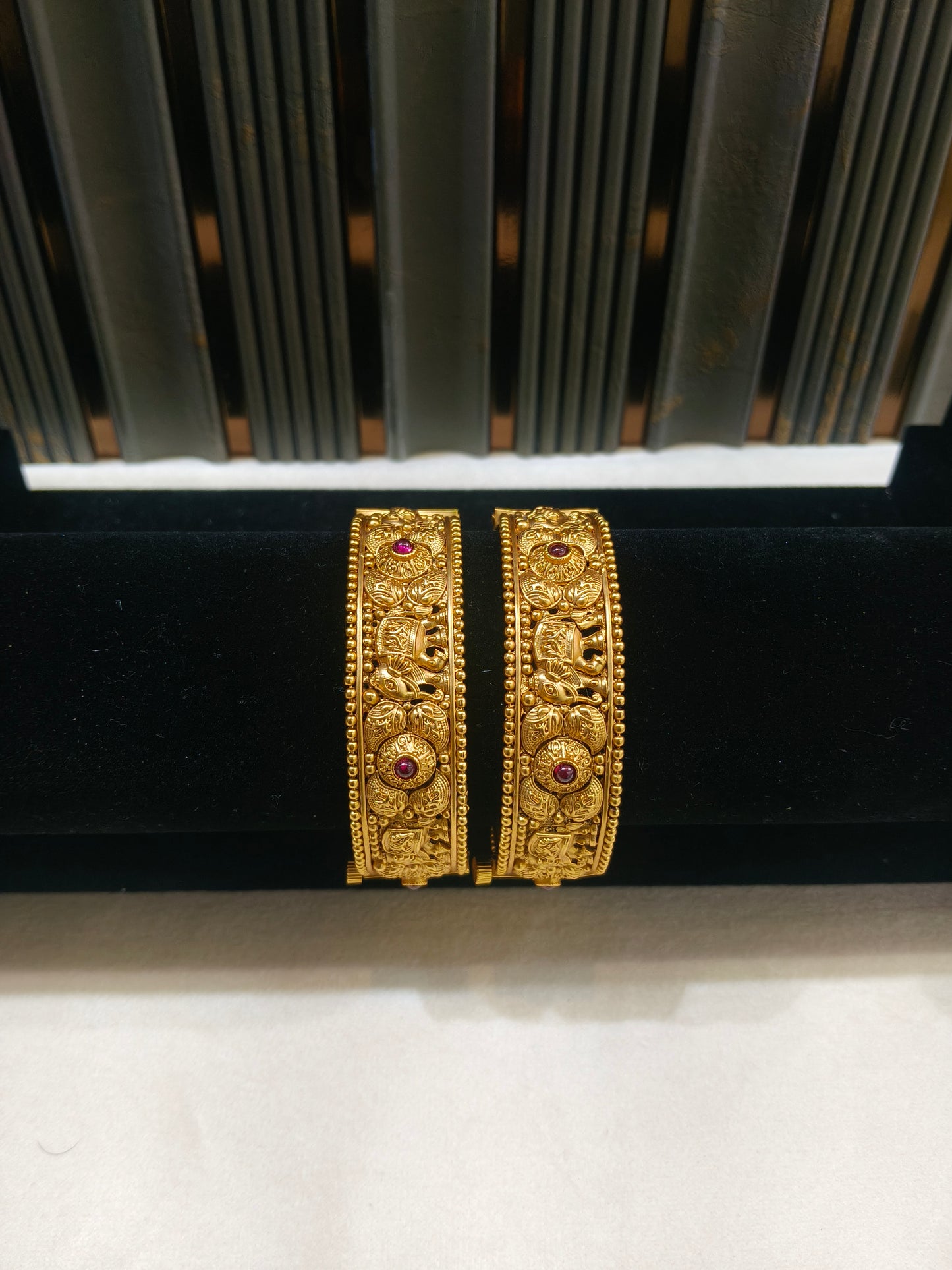 Indian bangles Traditional bollywood jewelry Ruby Palvi Gold bangles