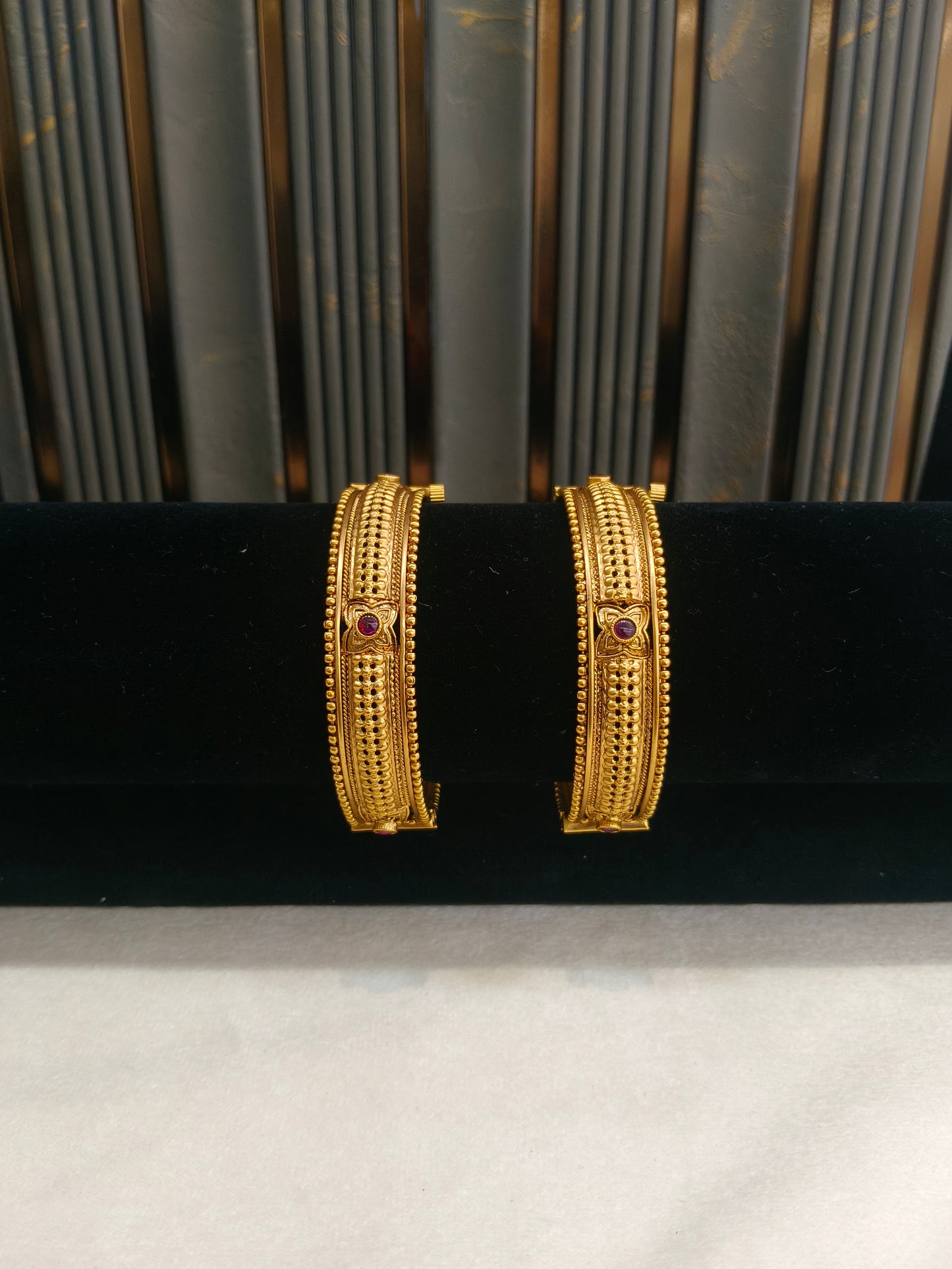 Indian bangles Traditional bollywood jewelry Ruby Ruba Gold bangles