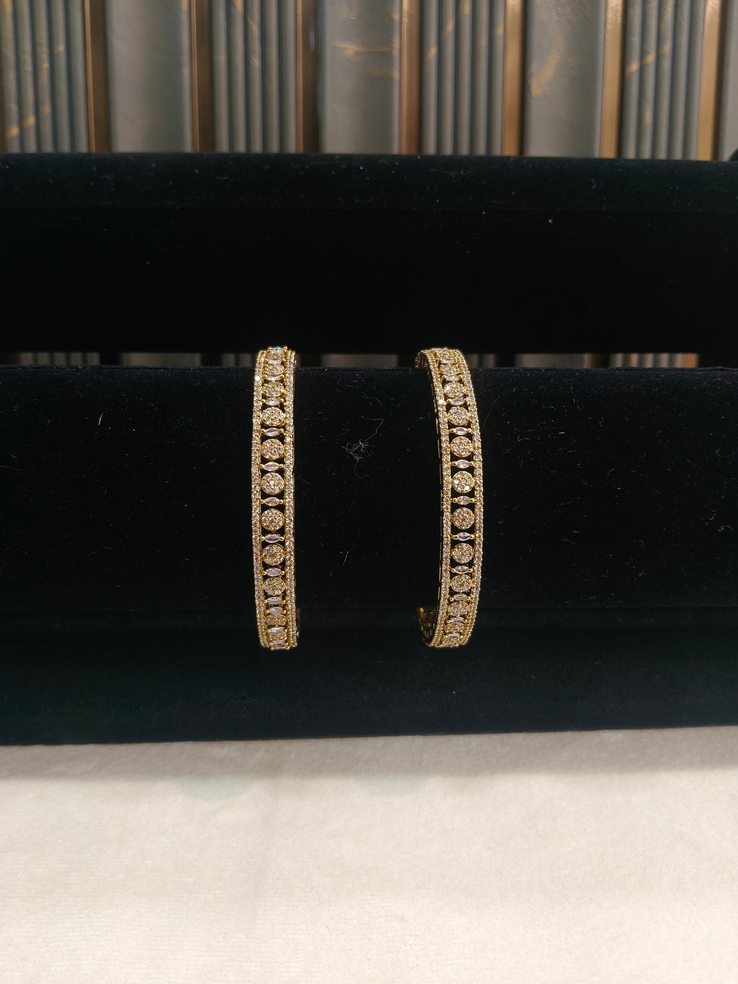 Indian bangles Traditional bollywood jewelry Antique CZ Stone Drew bangles