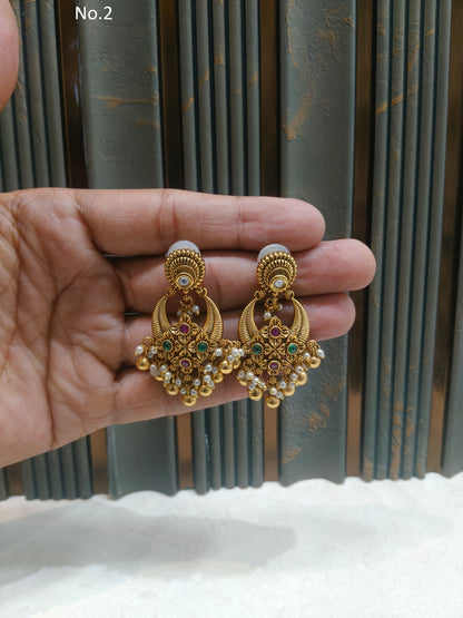 Gold Polki niha Earrings